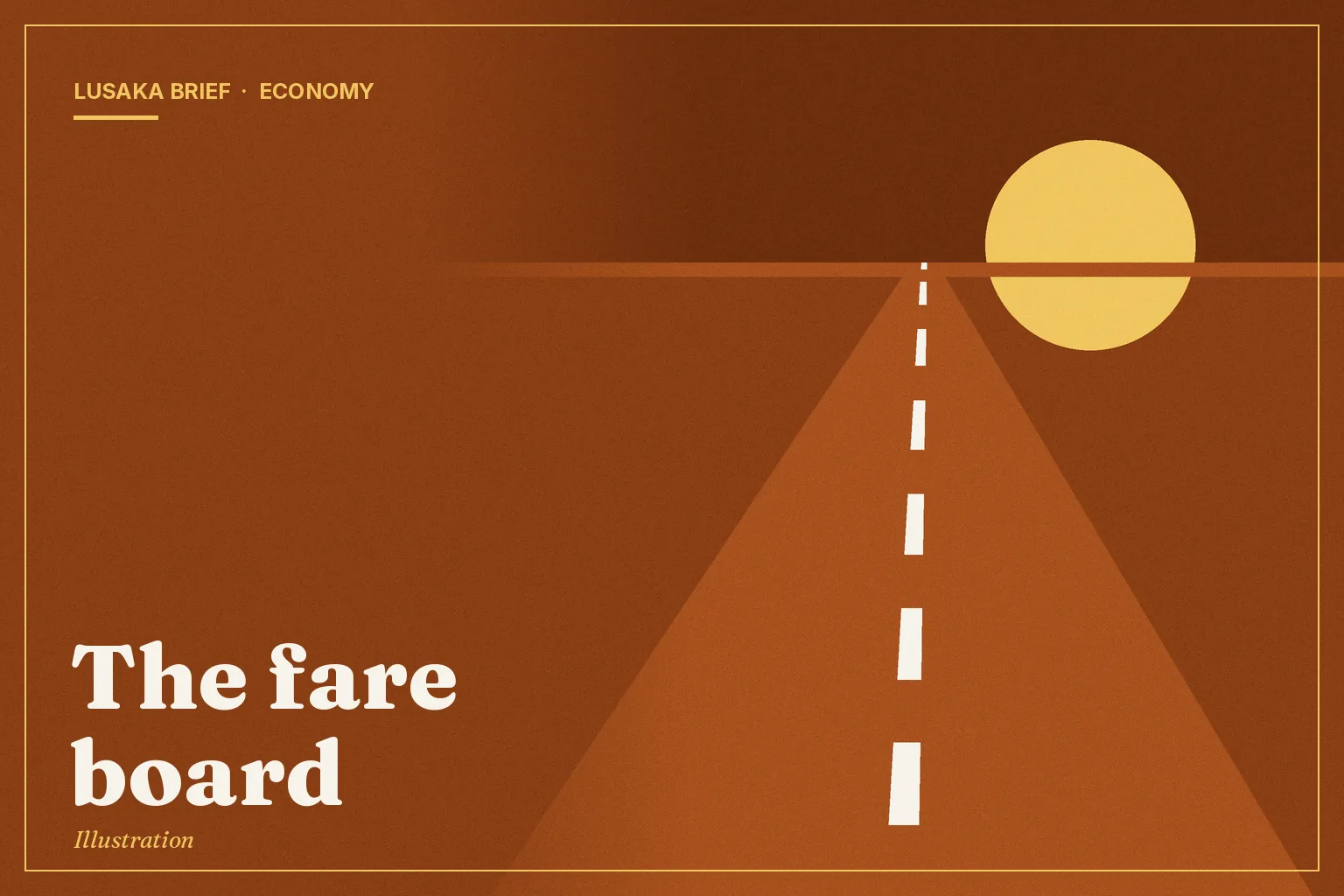 Illustration: The fare board