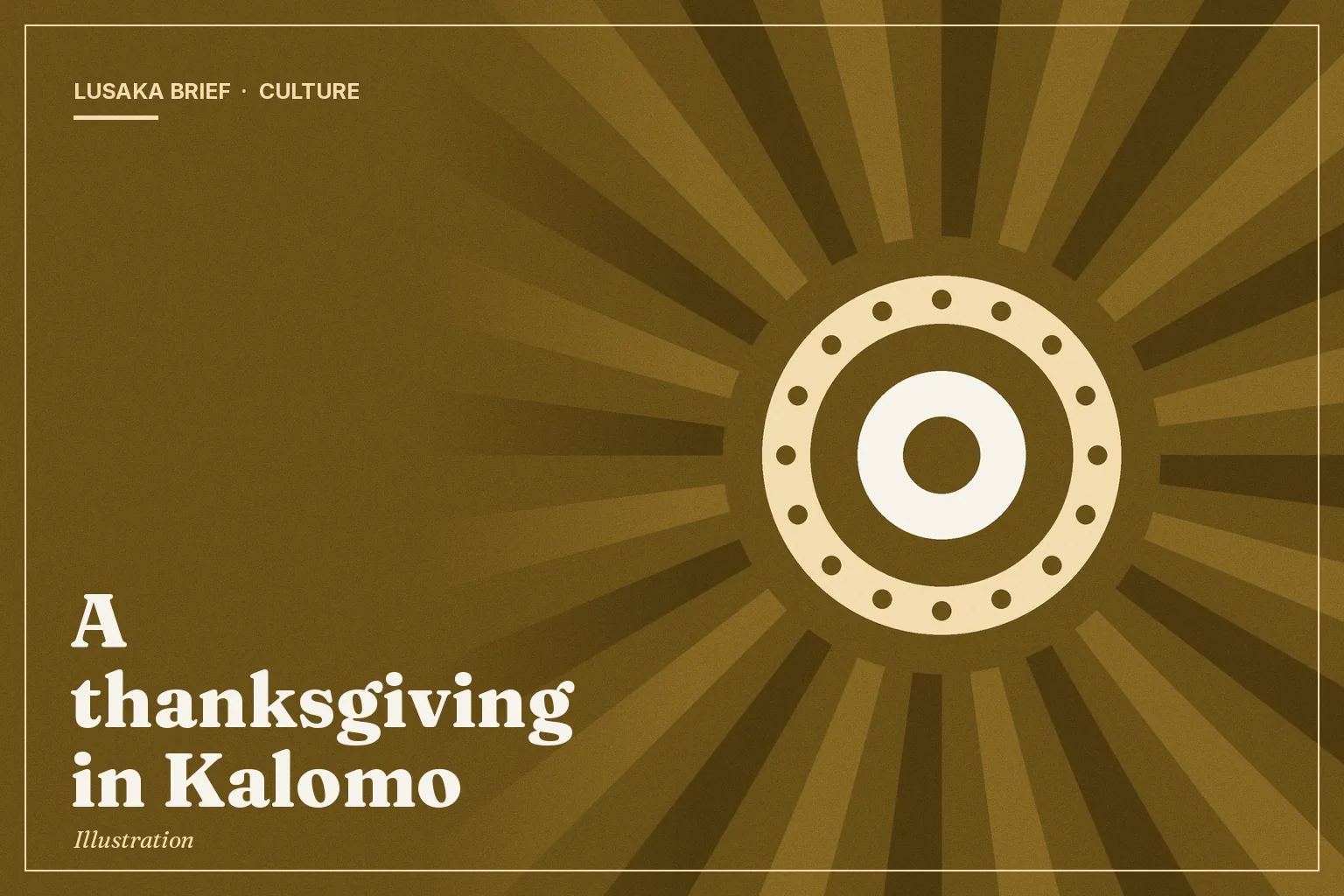 Illustration: A thanksgiving in Kalomo