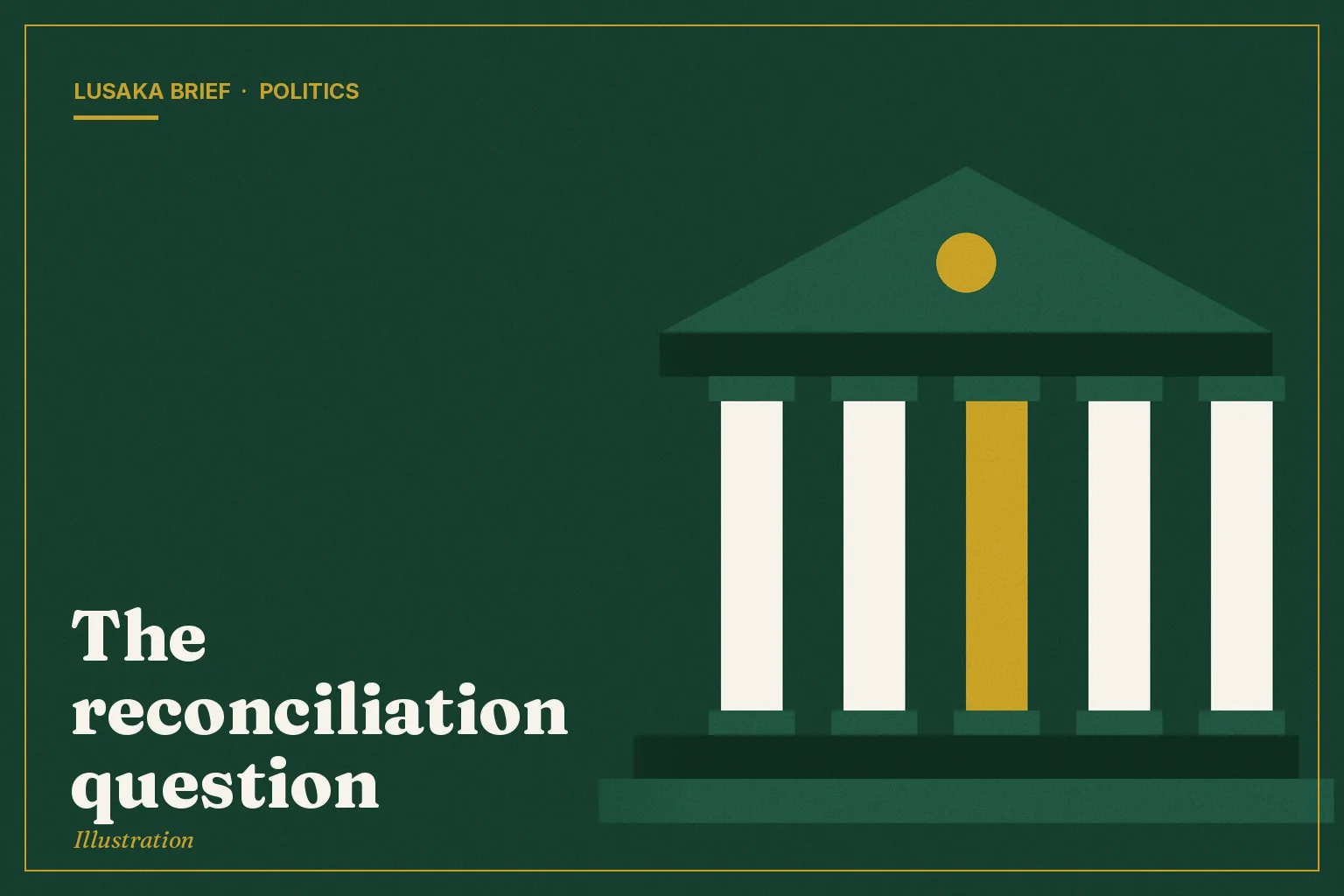 Illustration: The reconciliation question