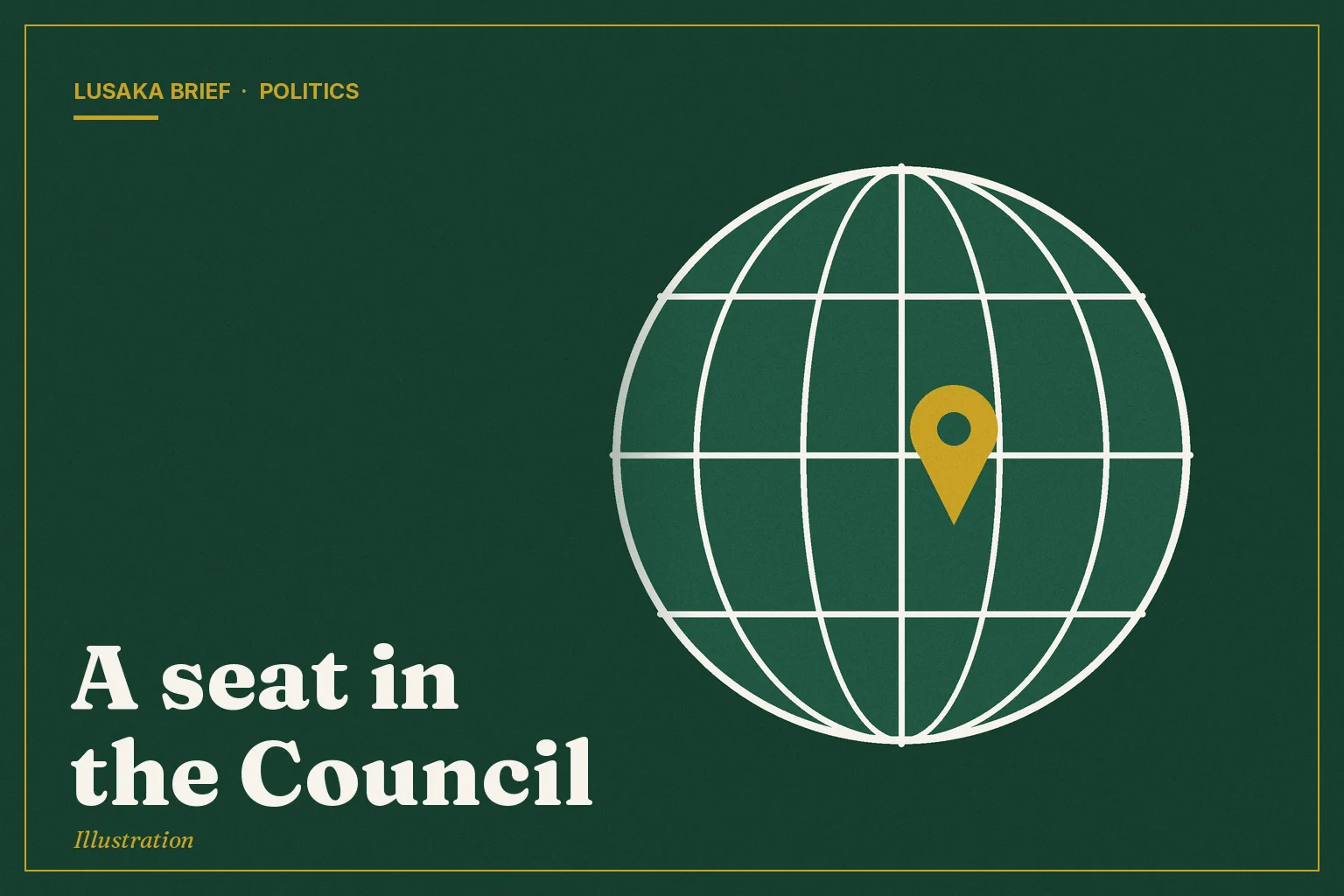 Illustration: A seat in the Council