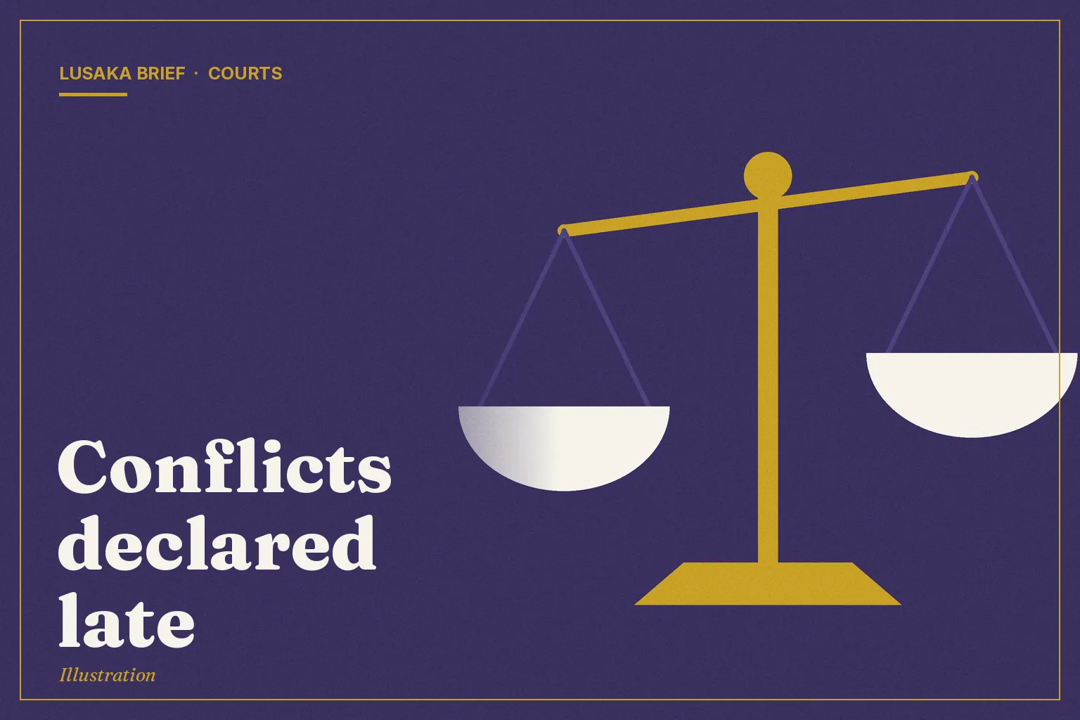 Illustration: Conflicts declared late