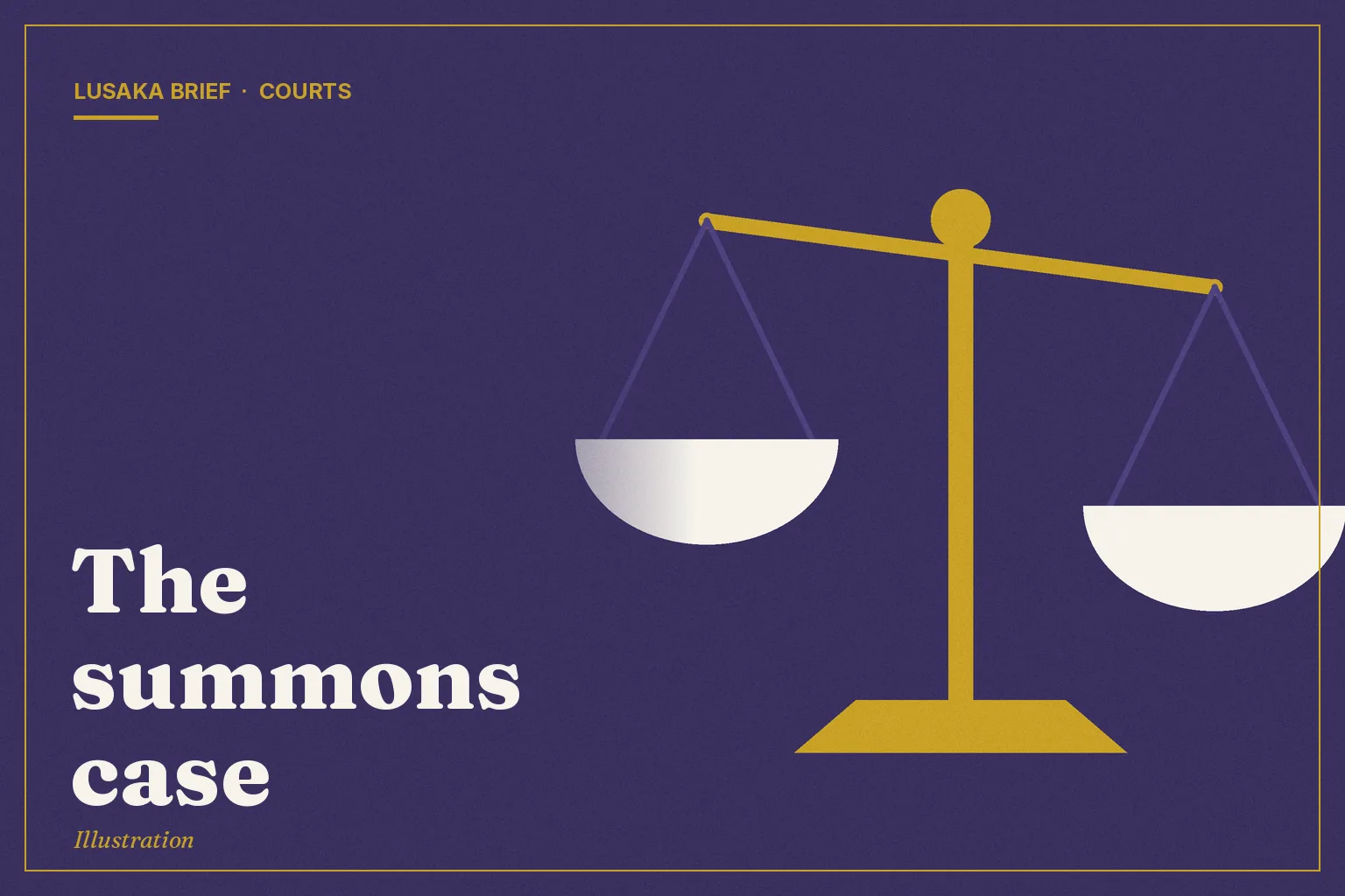 Illustration: The summons case