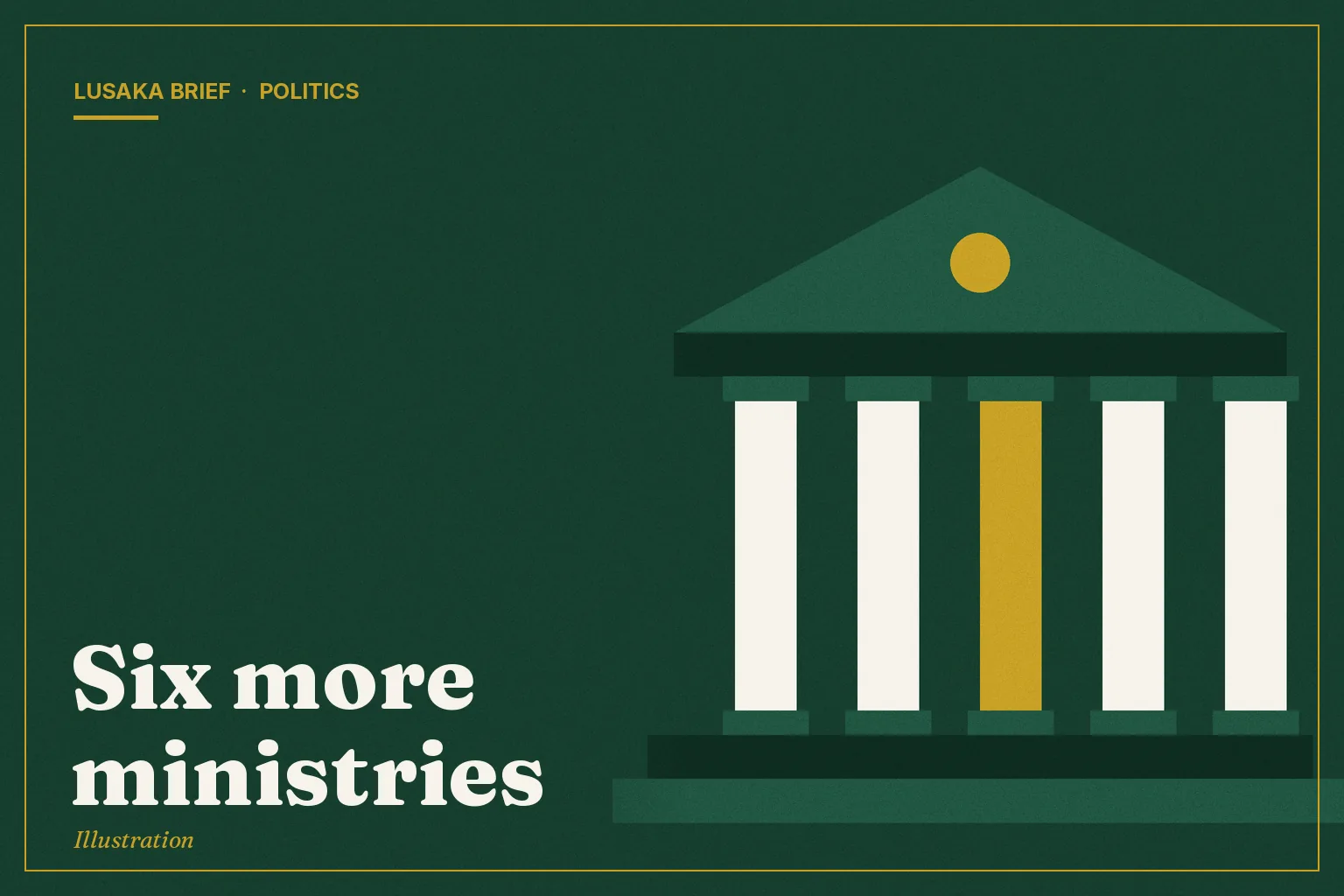 Illustration: Six more ministries